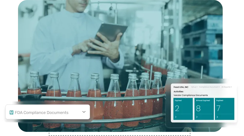 image of beverages showcasing compliance management