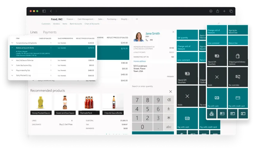 Dashboard screen of E-commerce and Customer Portal