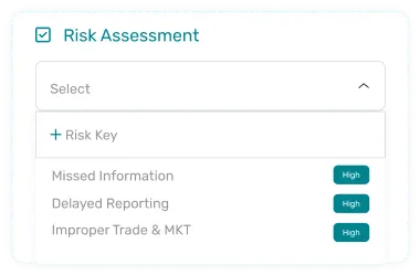 screen of Regulatory Risk Assessment