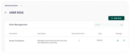 screen of safety data management