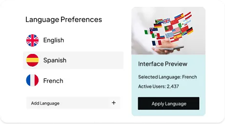 image of multi language support