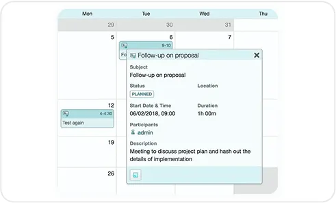 image of shared calendar & scheduling