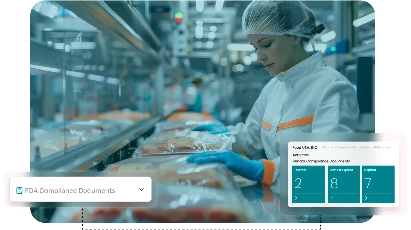 screen showcasing activities in compliance management