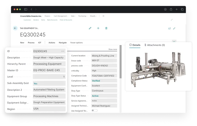 screen of assest & Plant Maintenance