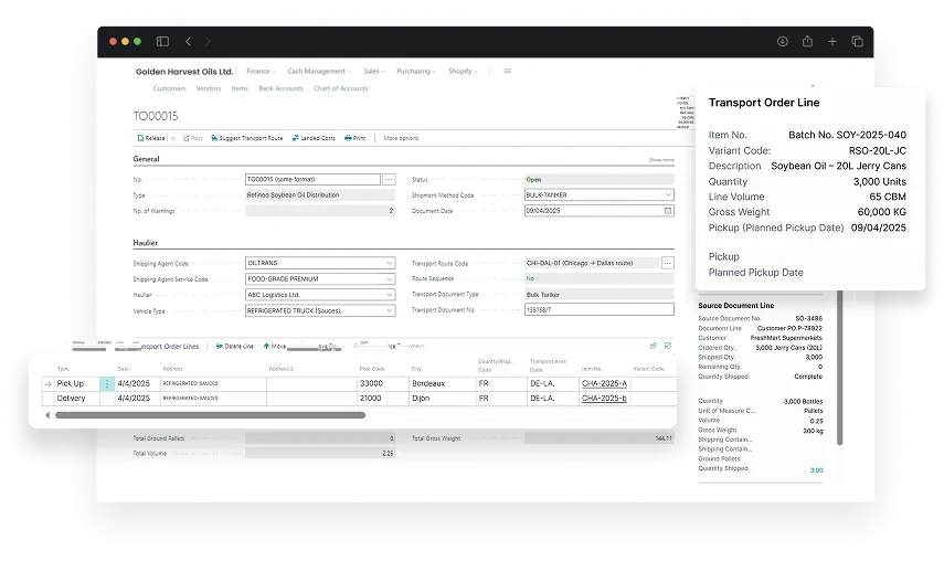 screen of distribution management
