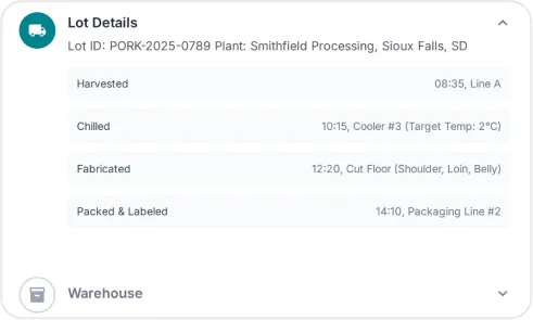 image of production lot traceability