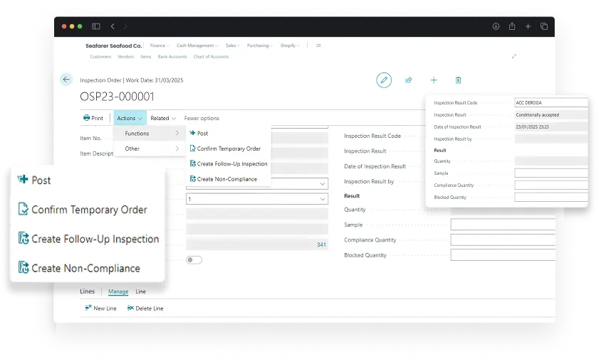 image showcasing activities in quality & food safety