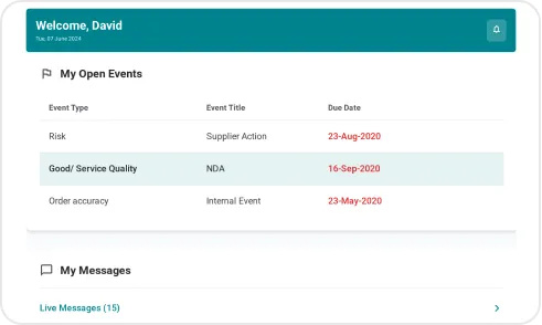 image of Supplier Onboarding Portal