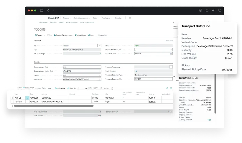image showcasing activities in transportation management