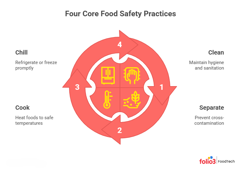 Four Core Food Safety Practices