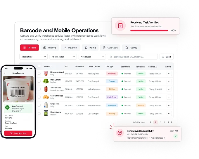 Barcode & Mobile Operations
