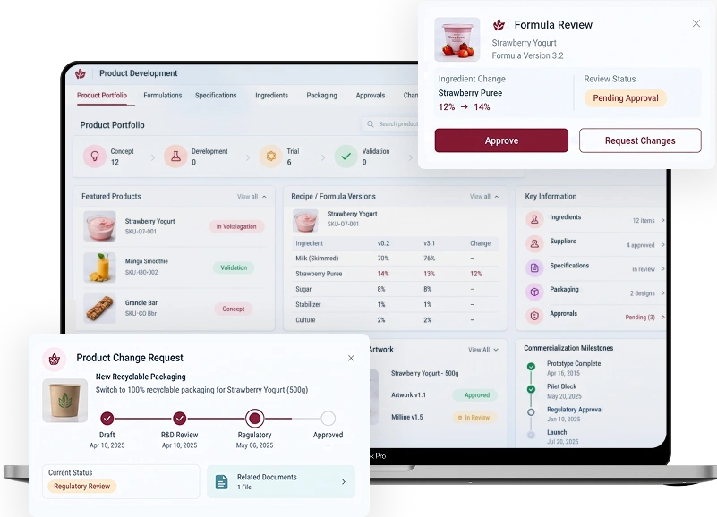 Food Product Development With PLM Software